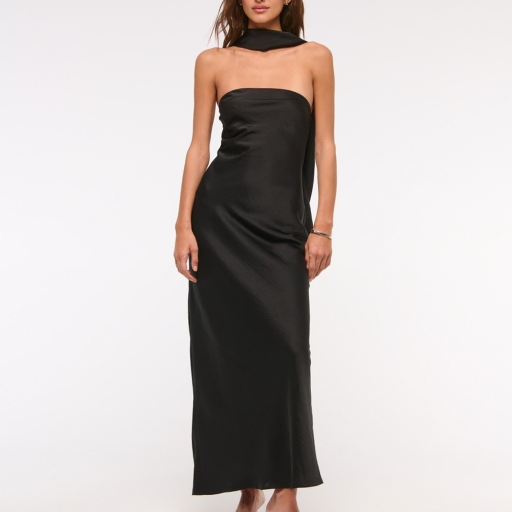 Abercrombie & Fitch Black Strapless Dress